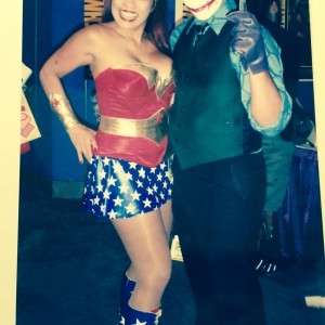 Cumisha Amado With Joker at Comic Con Int'l