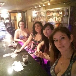 AT THE BAR WITH THE GIRLS