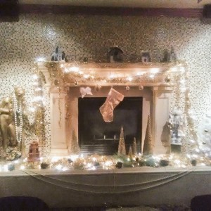 Decorated the Fireplace at the Bunny Ranch