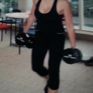 Cumisha Amado Weight Training at Gym