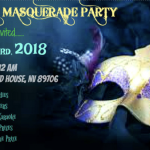 Masquerade Party @ KIT KAT RANCH 8.23.18