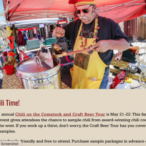 Go w me to the chili cook off! May 21-22!