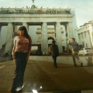 HERE I AM IN FRONT OF THE BRANDENBURG GATE IN BERLIN GERMANY