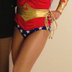 WHAT DO YOU THINK OF MY WONDER WOMAN OUTFIT?