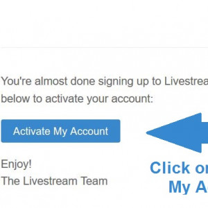 Email Link to create account