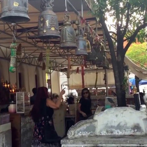 Cumisha Amado In Bangkok, Thailand at Temple Ringing Bells Ritual