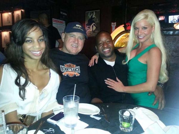 D, Rain, Caressa and Sherrod Small at Howard Stern Radio.jpg