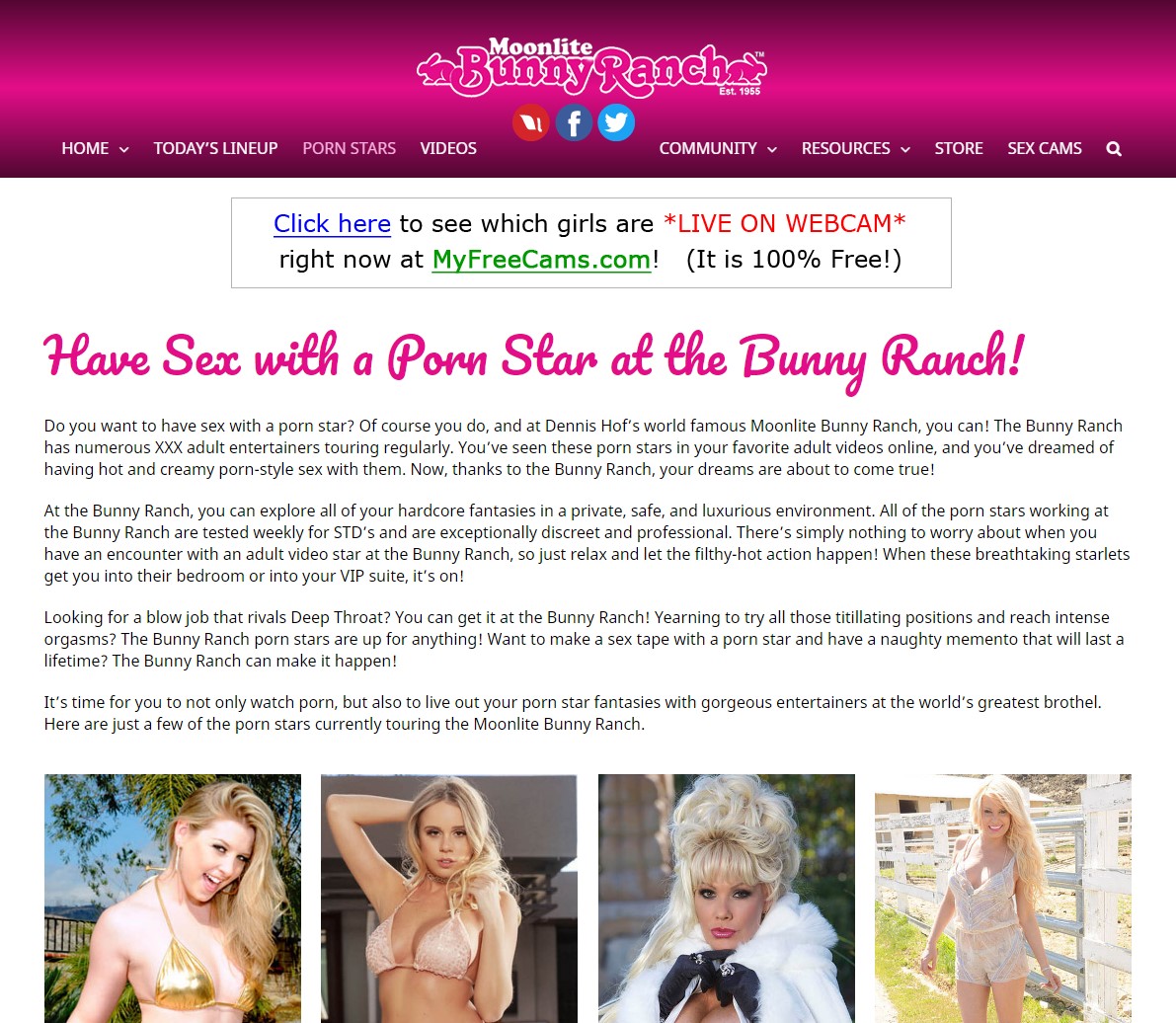 Have Sex with a Pornstar BunnyRanch photo